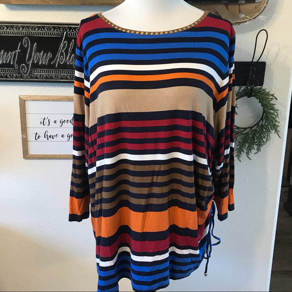Striped Tunic by Ruby Rd. 2X